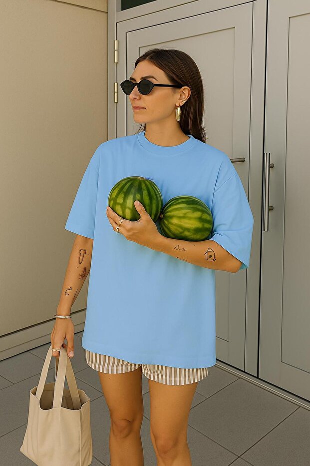 Oversize Unisex Tişört - 1