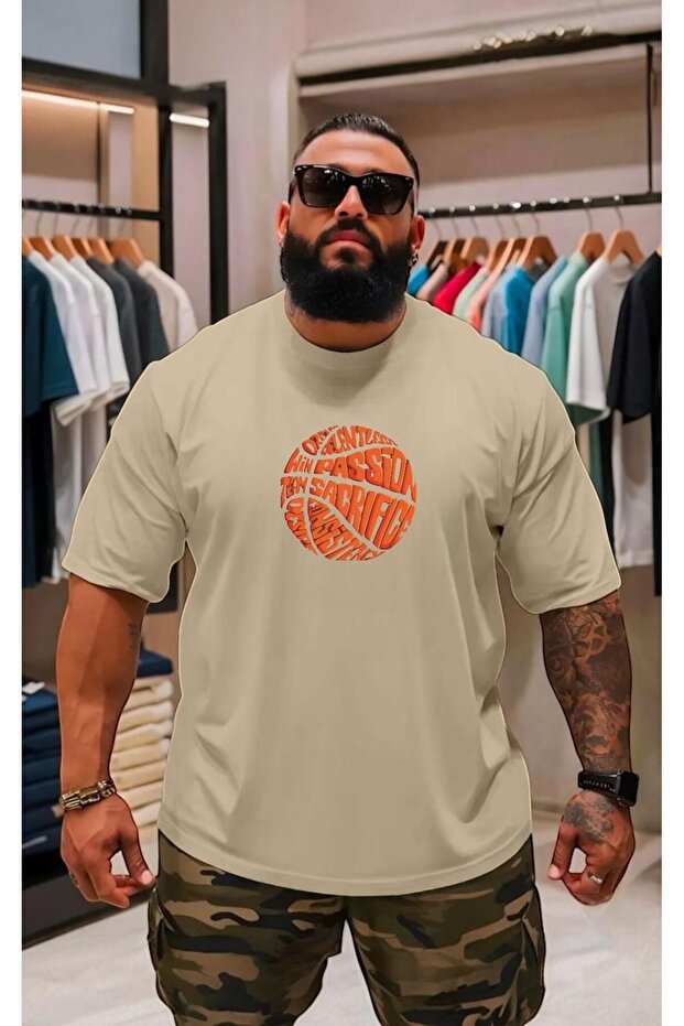 Plus Size Unisex Printed T-Shirt