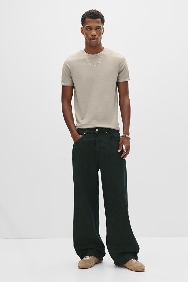 Basic muscle fit tişört - 2