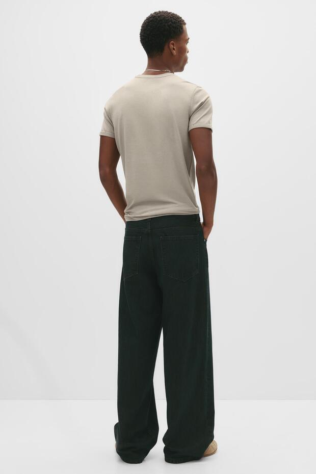 Basic muscle fit tişört - 1