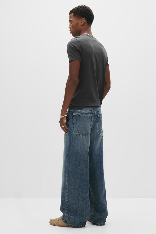 Basic muscle fit tişört - 1