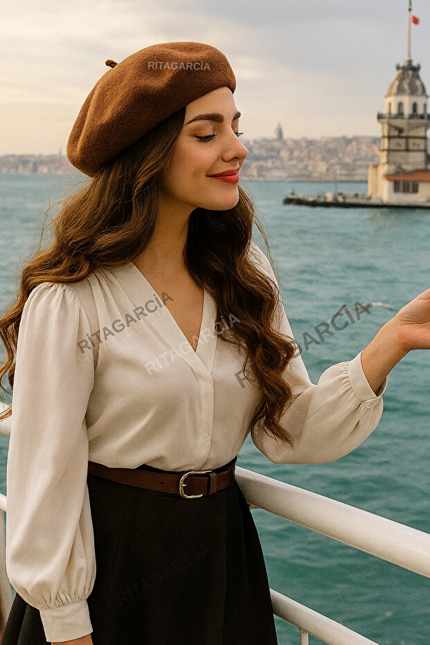 Fransız Ressam Avusturalya Yün Keçe Bere - 5