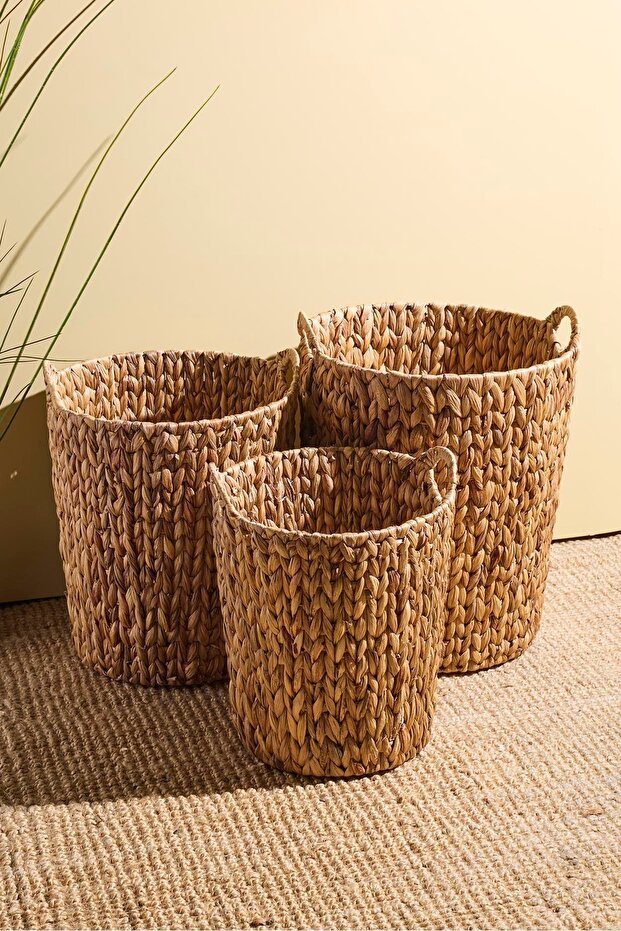 Cilento Hasır 3'lü Sepet Seti - 1