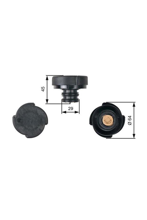 RADYATÖR KAPAĞI BMW E30-E34-E36-E38-E39-E46-E60 - 1