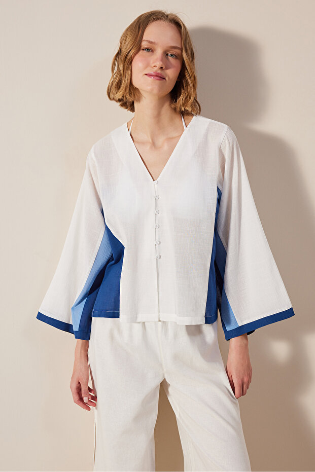 Carla Beyaz Gömlek - 1