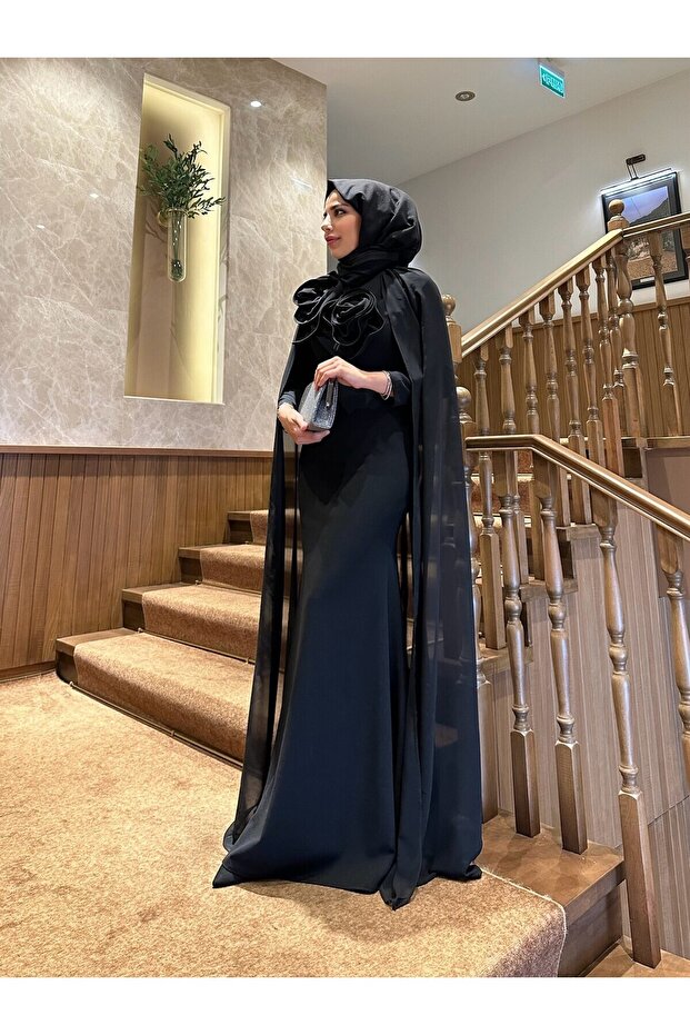 Rose Women's Modest Evening Dress