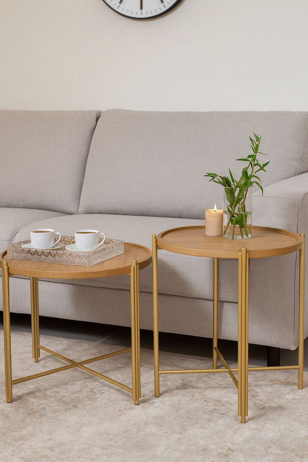 Versatile side coffee table set - 2