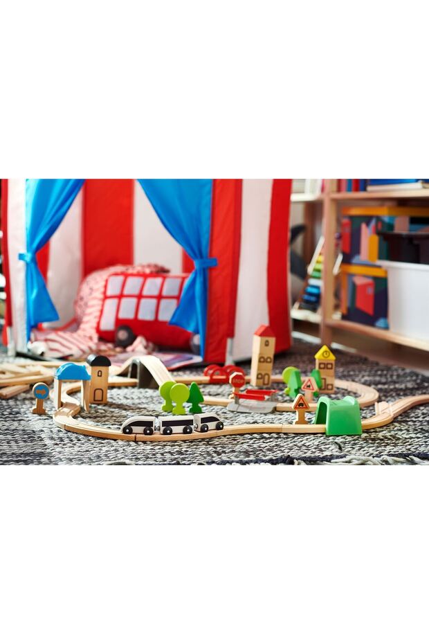 Train Set, Multicolor, 45 Pieces - 1