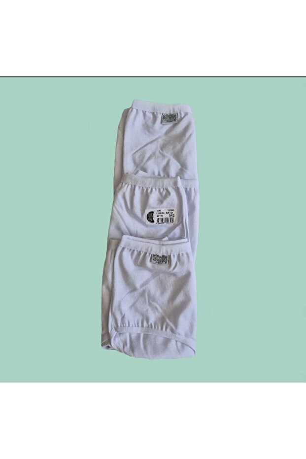 3-Piece Silver Lycra Slim Waist Bato White