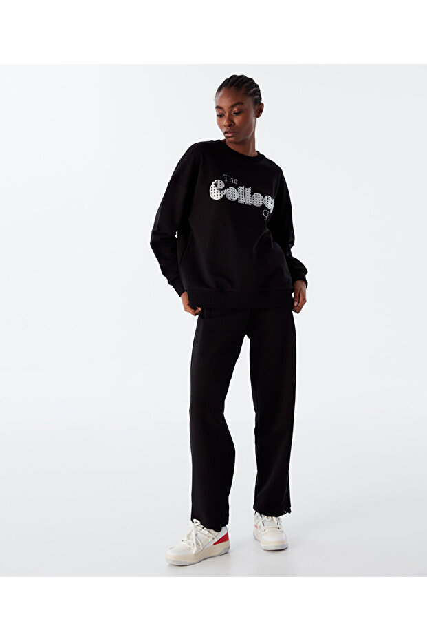 Slogan Printed Sweatshirt - 5