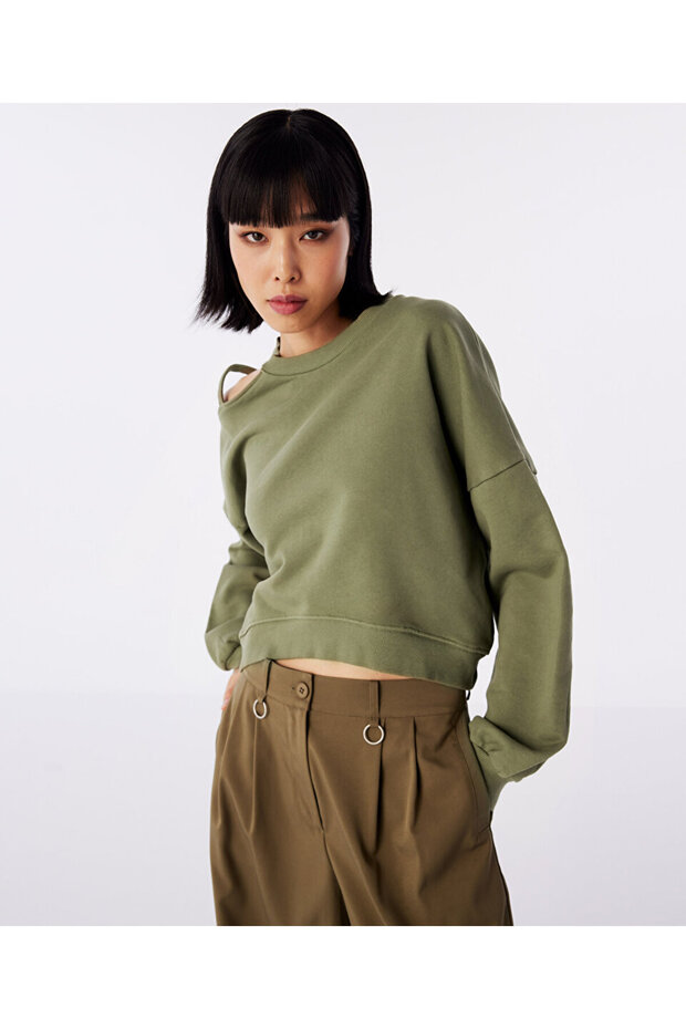 Cutout sweatshırt - 2