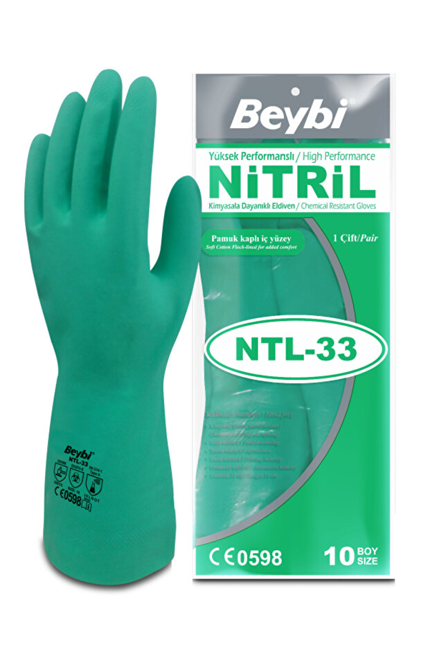 Ntl33 Nitril Iş Eldiveni 9 Beden - 1