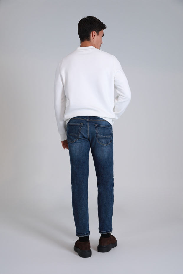 Bert Smart Jean Erkek Pantolon Slim Fit Mavi - 6