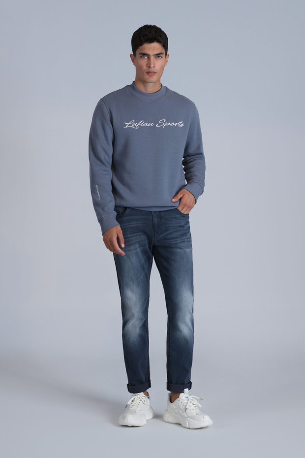 Jasper Smart Jean Erkek Pantolon Slim Fit Mavi - 5