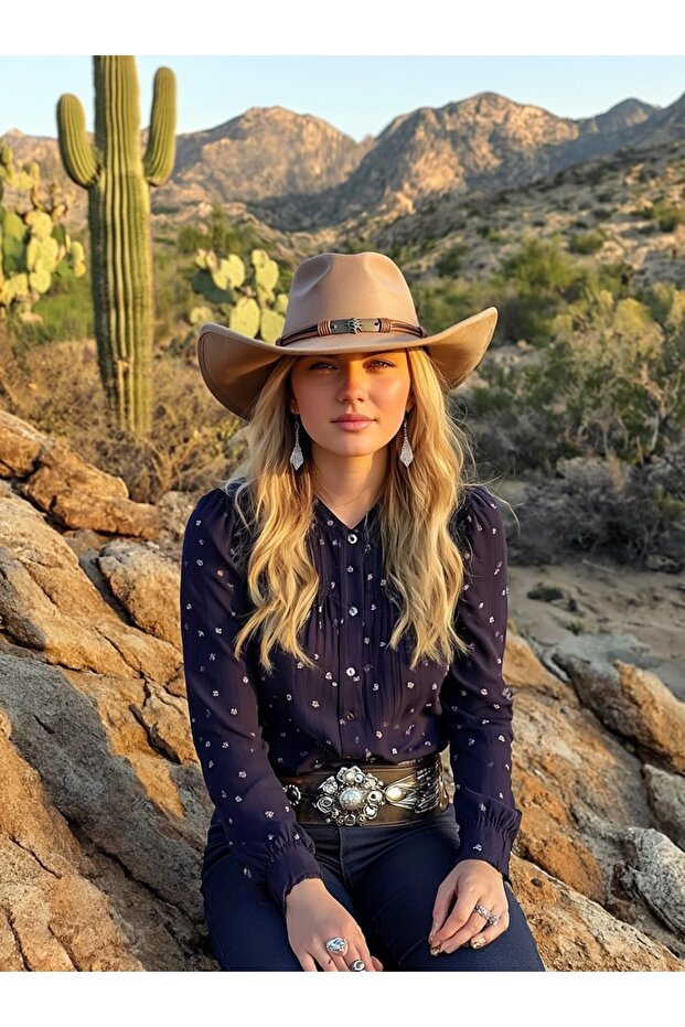Modern Cut Women's Cashmere Cowboy Hat