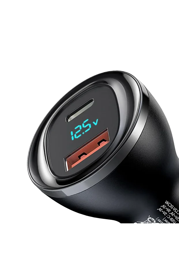 Cc-5670 Type C Ve Usb Girişli Çakmaklık Şarj 95w Pd+qc 3.0 - 3