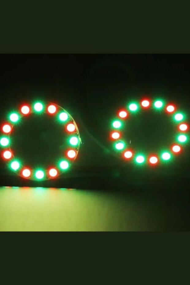 WS2812B Matrix Dijital Yuvarlak Pixel Led 35 Led Halka ARGB Magic Led Ayrı Ayrı Adresli Matrix Ekran - 4