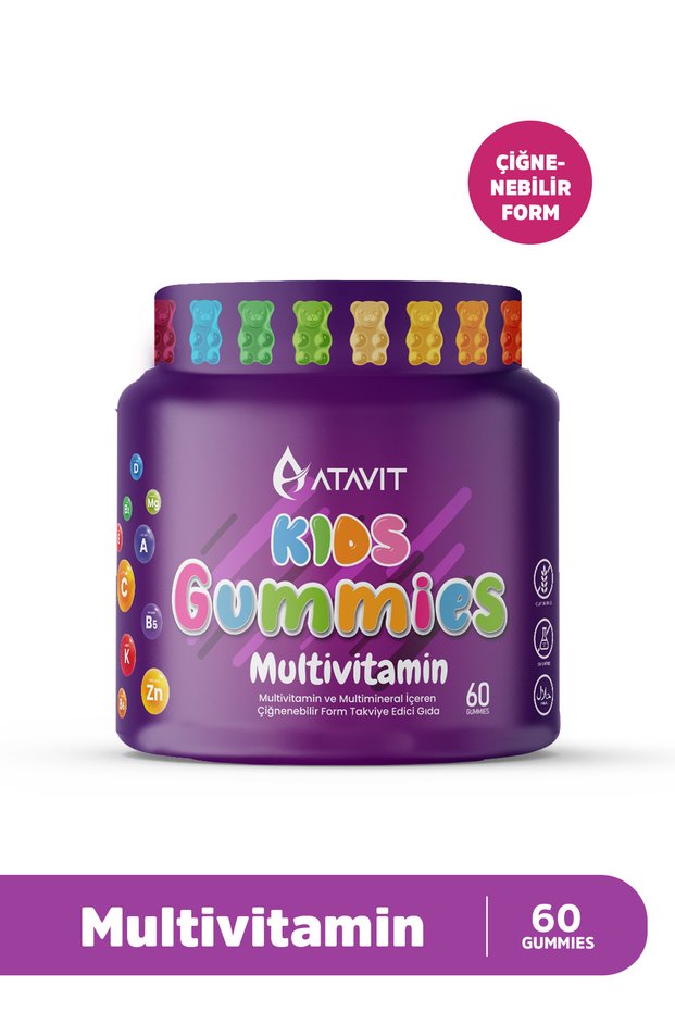 Gummies Multivitamin Kids 60 Chewable Forms