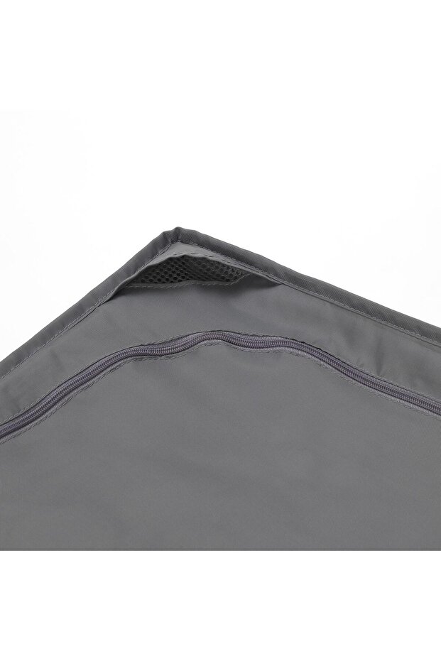 Katlanabilir Saklama Kutusu Hurç Ölçü 69x55x19 Cm MeridyenDukkan Gri-Düzenleme Kutusu - 2