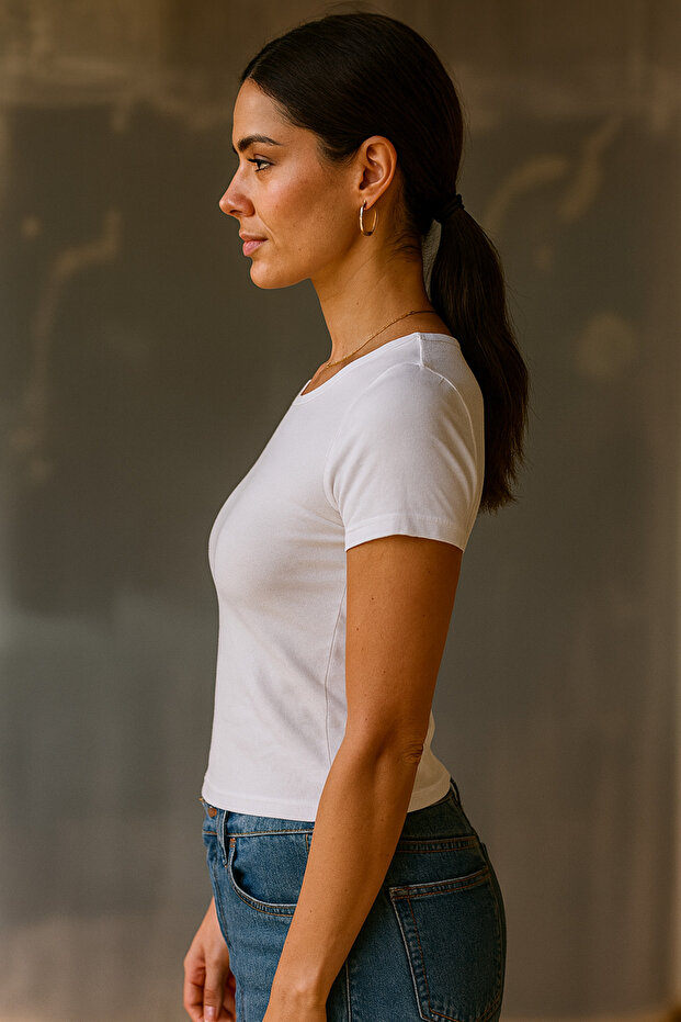 Lıcralı Soft Tach Tshirt - 3