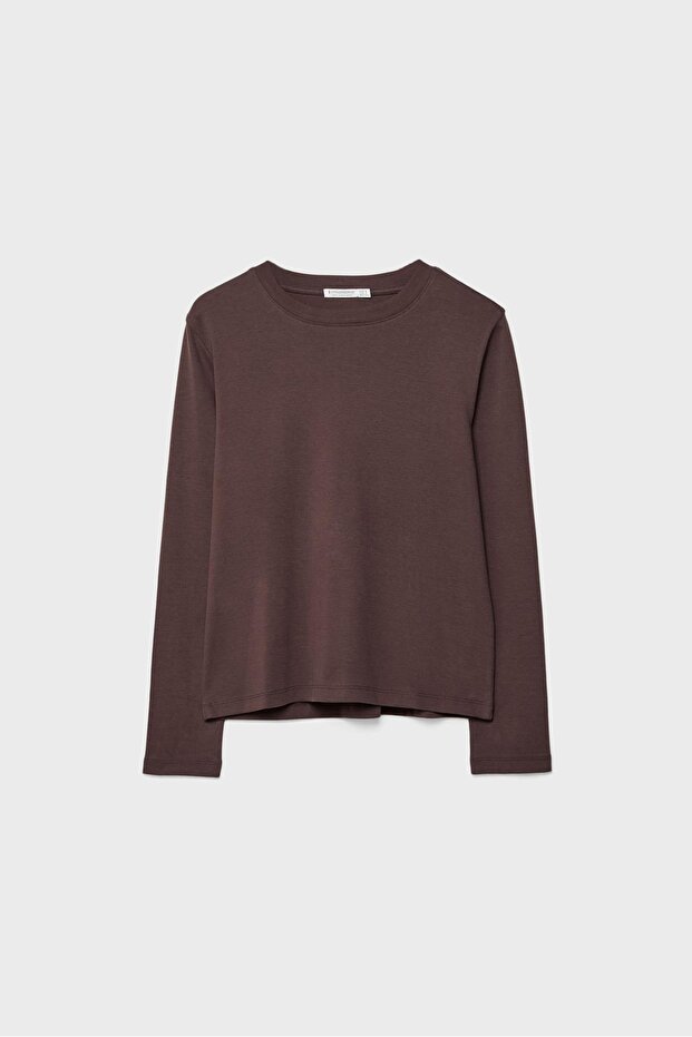 Normal Kesim Pamuklu Basic Tişört - 6