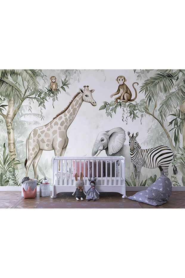 kids006 Yeni Nesil Kendinden Yapışkanlı Çocuk Odası Duvar Kağıdı Duvar Posteri Yapışkanlı - 3