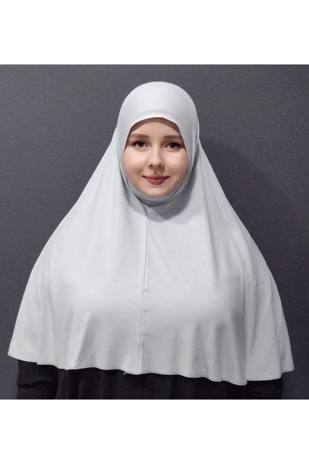 غطاء صلاة من القطن الممشط - رمادي فاتح - 2