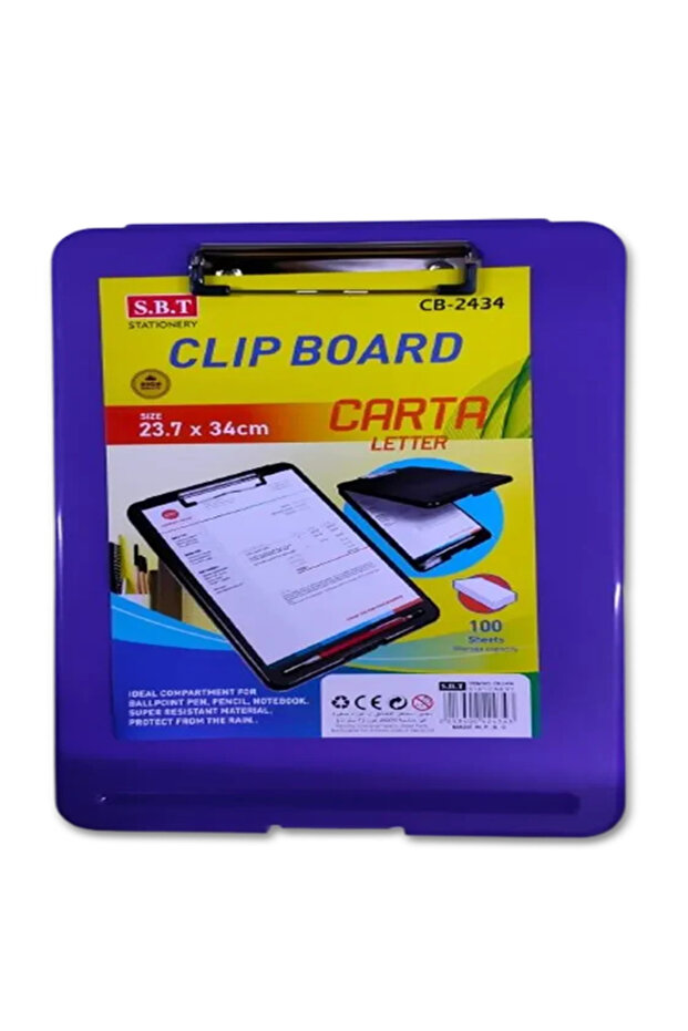 A4 Size Document Retainer Office Board Clipboard (23.7x34cm)