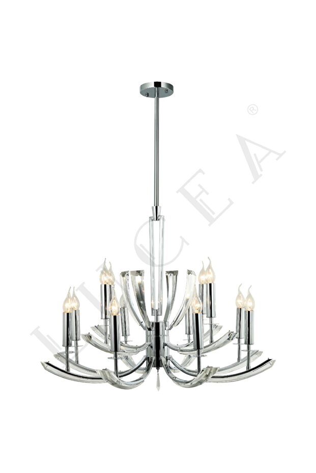 MONTESSO 12 Lİ KROM AVİZE 12XE14 - 1