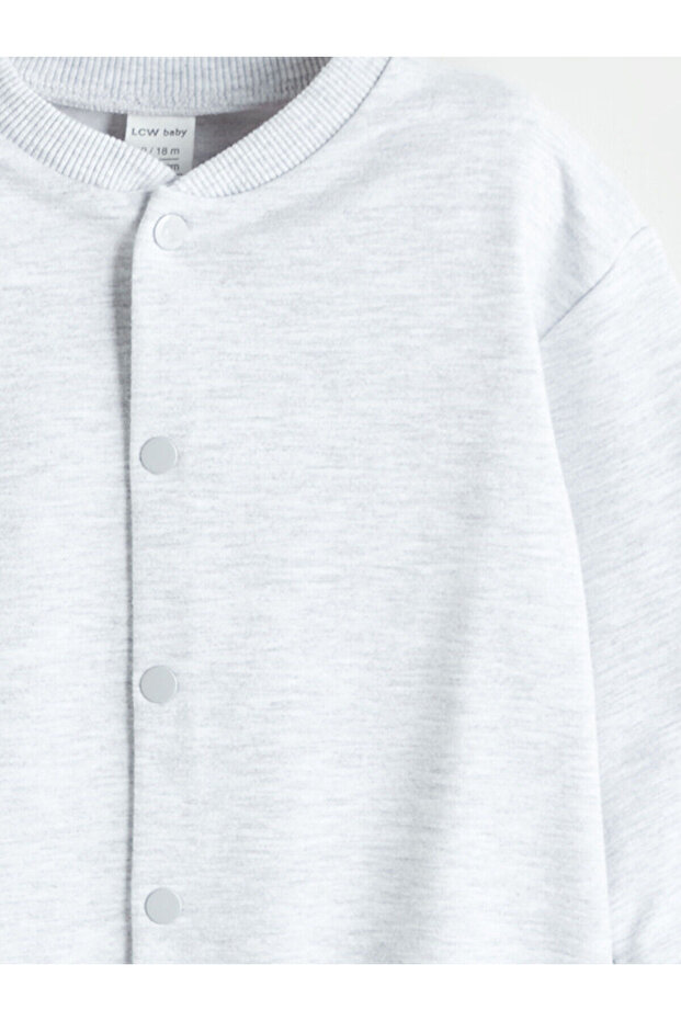 LCW baby Kolej Yaka Uzun Kollu Erkek Bebek Hırka - 3