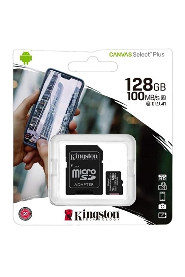 Sdcs3-128Gb 128Gb Microsdxc Canvas Select Plus Gen3 150Mb-S A1 Card + Adapter Hafıza Kartı - 2