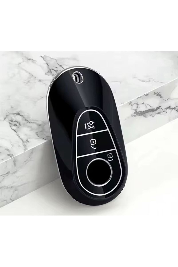 For Mercedes Benz C S W206 W223 S350 C260 C300 S400 S450 S500 Black/Silver Key Case Cover 2.Please Refer to the Picture