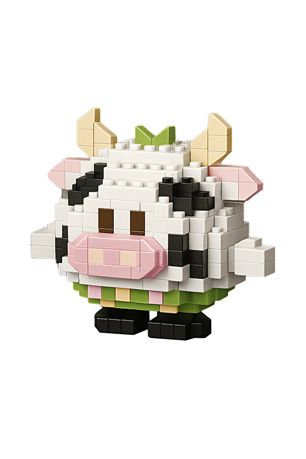 İnek 2 Model Karakter Figürü 3D Yapı Oyuncakları - 2