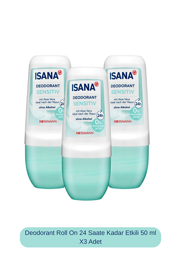 Deodorant Roll On 24 Saate Kadar Etkili 50 ml X3 Adet - 1