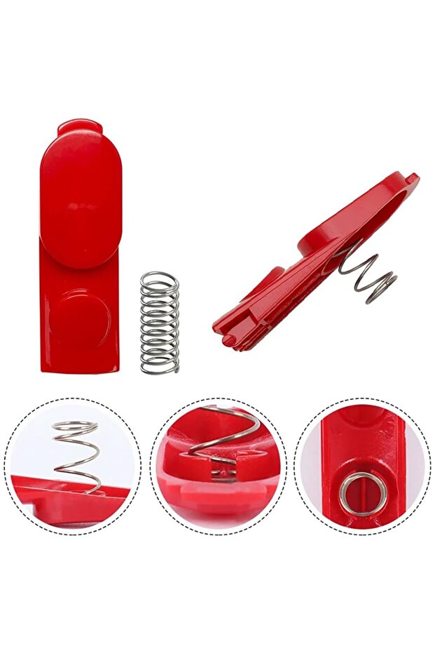 Set of 2 flaps with locking button compatible with Dyson vacuum cleaners model V7 V8 V10 V11 V12 V15 - 2