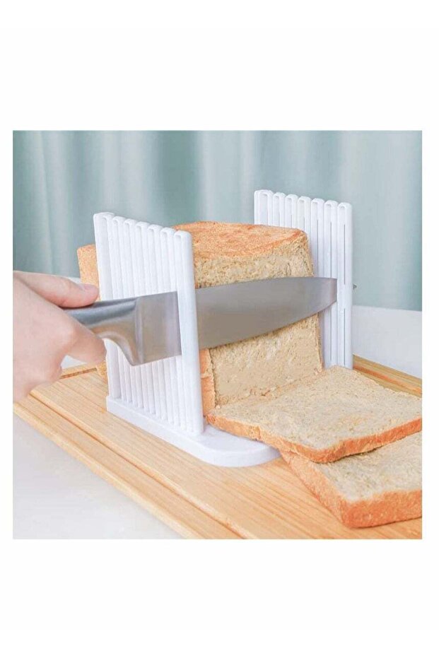 KASTWAVE Bread Slicer for Homemade Bread, Adjustable Toast Slicing Guide, Slices Evenly Loaf Cuttin - 1