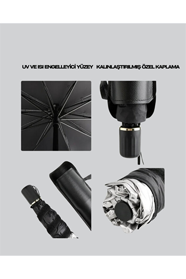 مظلة أمامية عملية للزجاج الأمامي - تغطية واسعة، سهلة التخزين - 5