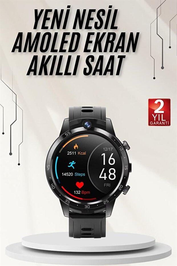 Akıllı Saat 3 Kordon Akıllı Saat Android ve İOS Uyumlu Uzun Ömürlü Titreşimli - 2