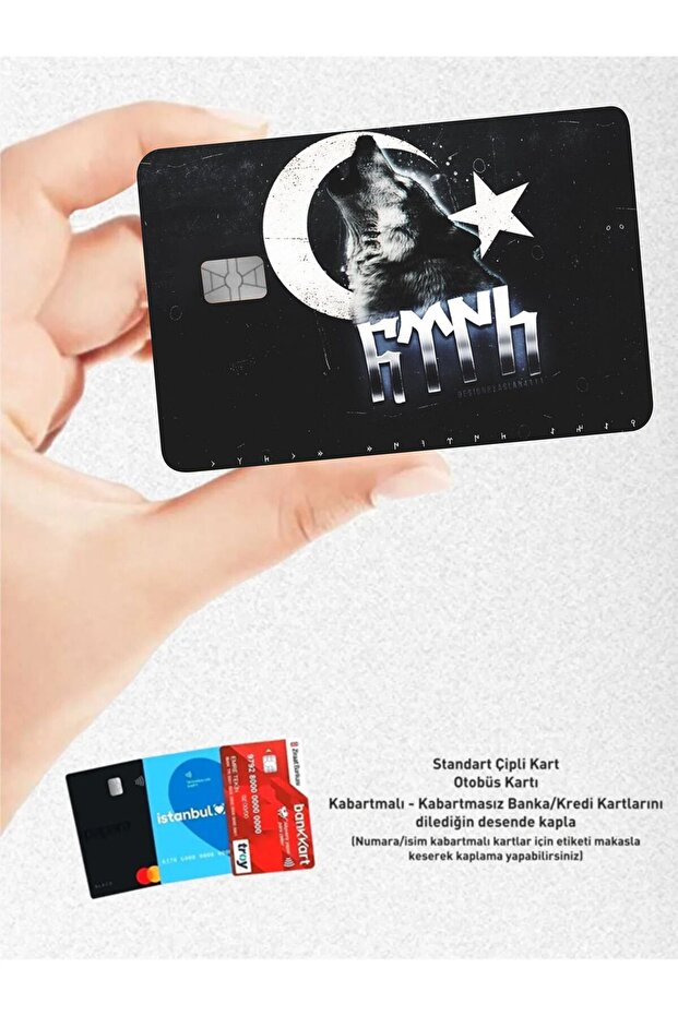 Turkish Bozkurt - Papara, Tosla, Bus Card Covering Sticker Credit Card