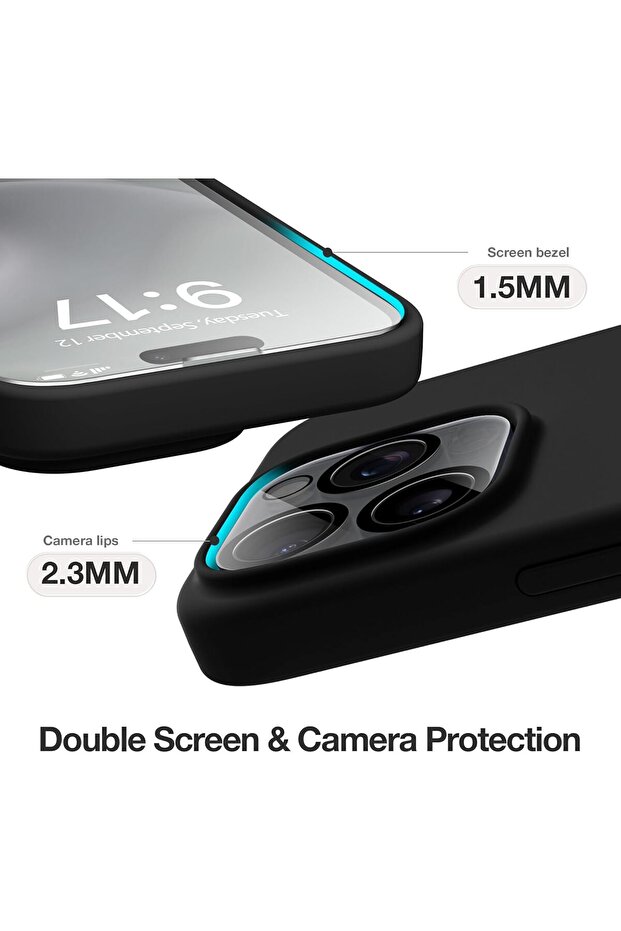 غطاء حماية لجهاز iPhone 15 Pro | سلسلة السيليكون السائل | بيج/ليموني فاتح - 3