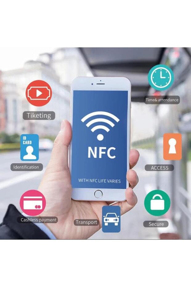 Ntag215 13.56Mhz 25 mm Yuvarlak Nfc Tag-Okunup Yazılabilir - 3