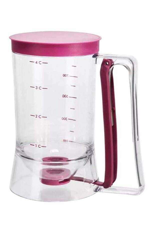 Chicago Batter Dispenser With Measuring Label Clear/Purple