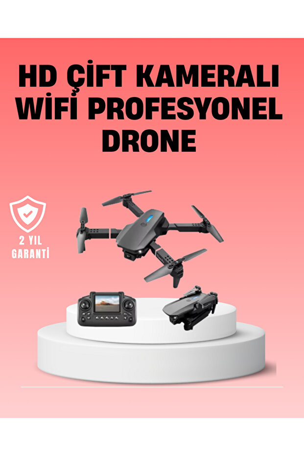 Wifi FPV Canlı Görüntü Aktarımlı Katlanabilir Drone - 1