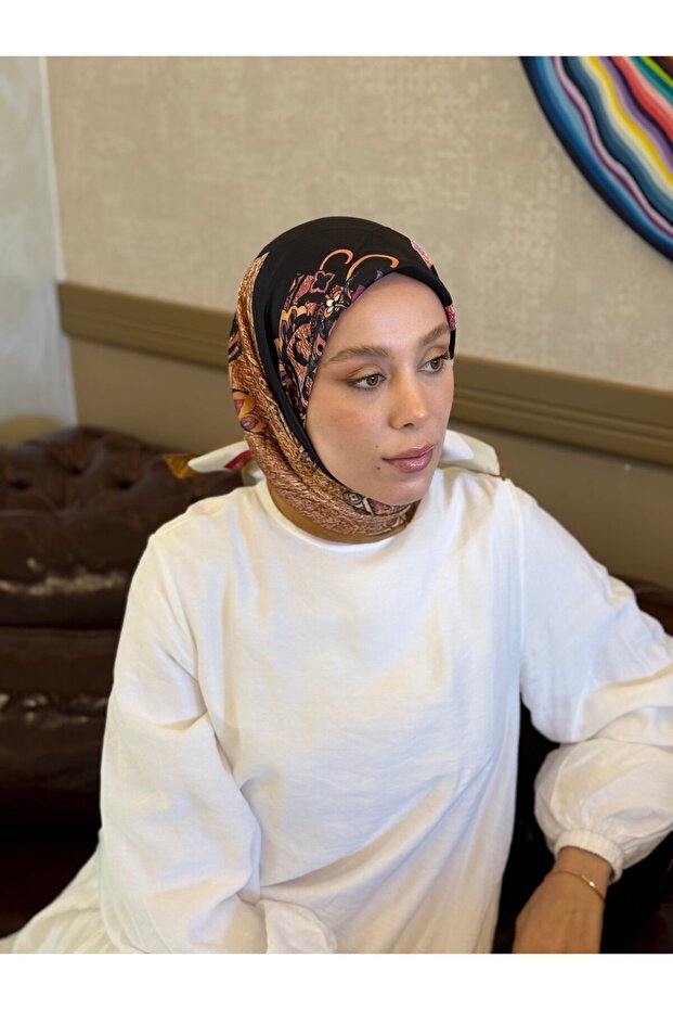 Fioren Pattern Twill Scarf - 1