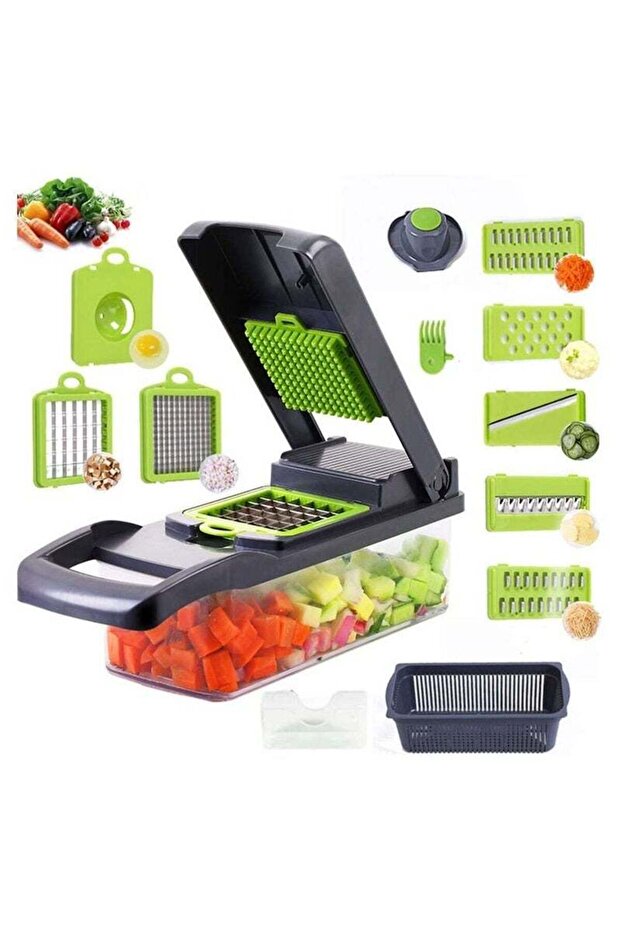 Gravity Veggie Chopper Grater Multifunction with Handle Multi Blade Kitchen Food Vegetable Chopper