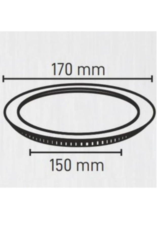 12w Tasarruflu Led Yuvarlak Beyaz Işık Sıva Altı Panel Tavan Spotu 1,2,3,4,5,6,8,10,100-ADET - 3