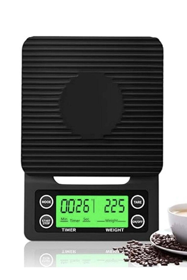 BEILINGDUN Electronic Weighing Coffee Scale,Mini Electronic Scale, Coffee Scale with Timer,Professi - 1