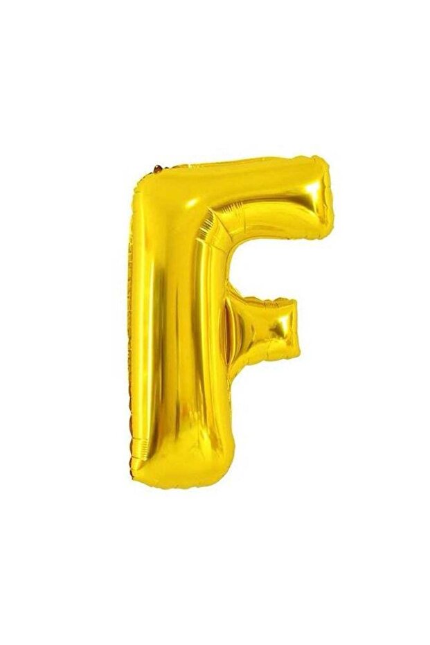 بالون حرف F من رقائق الألومنيوم - كبير 40 بوصة - ذهبي