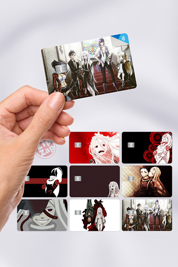 Deadman Wonderland Card Covering Sticker 8 Pieces