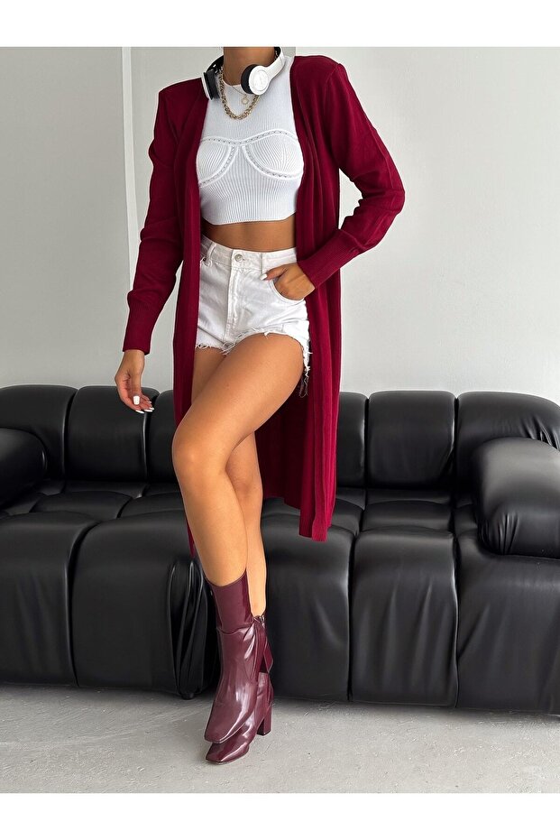 Women's Basic Long Cardigan - 2